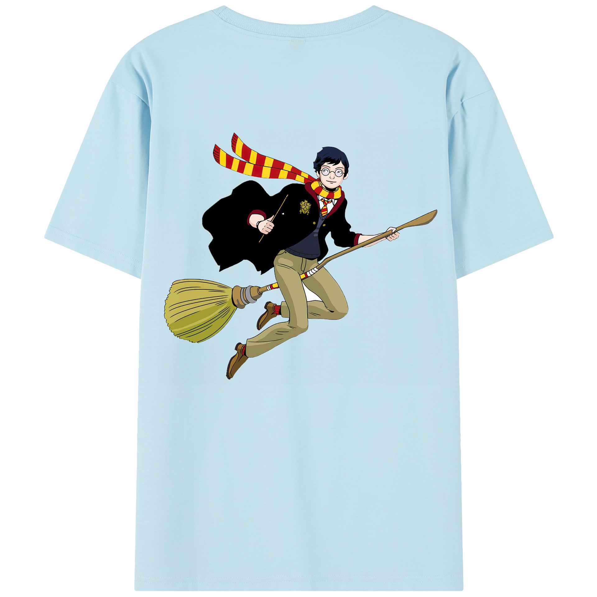 （画像用） Harry Potter ハリー・ポッターシリーズ 綿100％半袖Tシャツ（背面プリント）